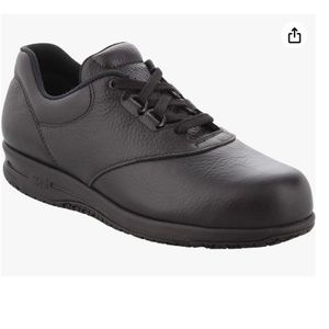 NWT NIB SAS Liberty Oxford Black Leather Shoes Sneakers Made in USA 8N Orthotic